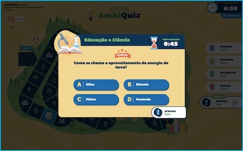 Regras do Jogo - Sintra AmbiQuiz: jogo sobre a preservação do ambiente